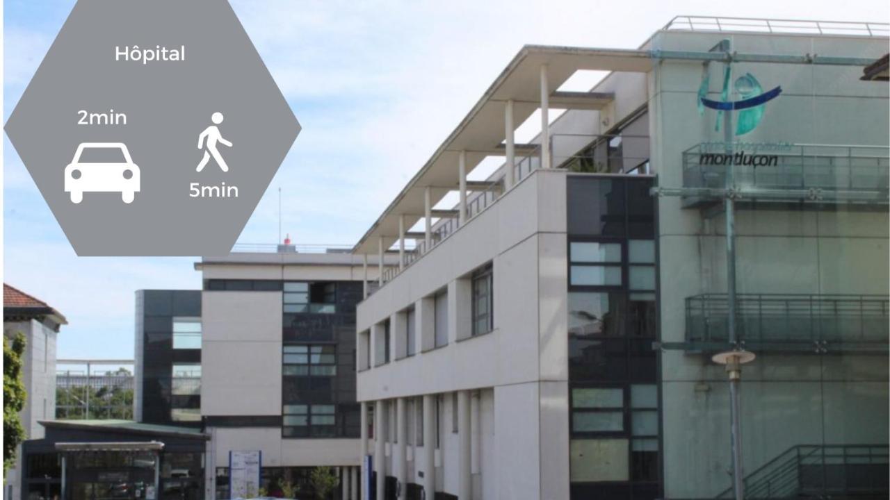 "Le Savanna" Magnifique T3 Montlucon Centre - Hopital - Parking Gratuit Exterior photo
