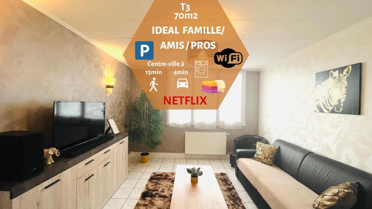 "Le Savanna" Magnifique T3 Montlucon Centre - Hopital - Parking Gratuit Exterior photo
